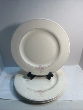 4–Pfaltzgraff Trousseau Floral Dinner Plates 10 1/2" USA Nice 2739