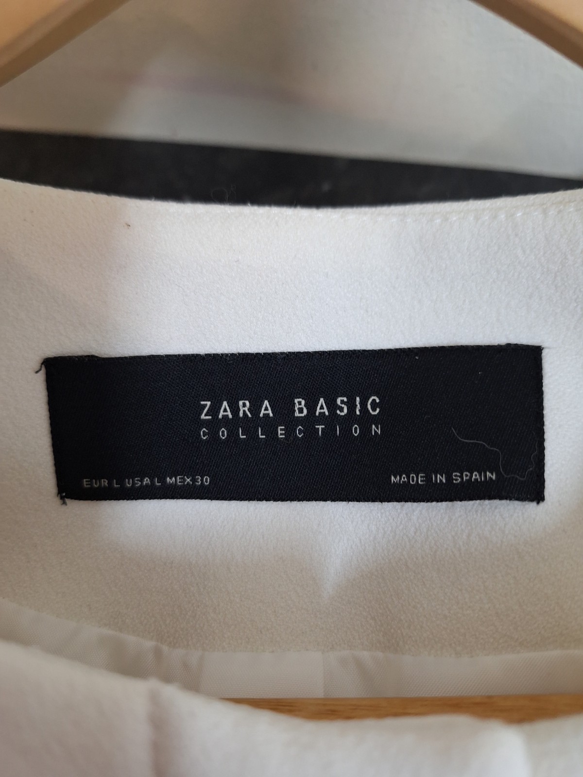 White Jacket Medium Zara Basic Collection. Stud F… - image 4