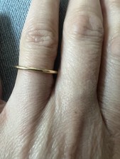 Yellow Gold 18ct Thin Band Wedding Ring Size J