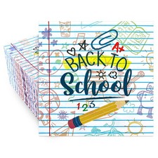 Whaline 80 Pack Back to School Paper Napkins 6.5 x inches, multicolor