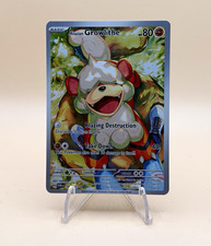 Hisuian Growlithe NM Illustration Rare Full Art Holo 181/167 Twilight Masquerade