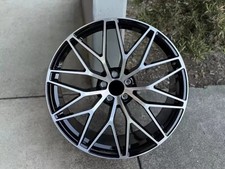 Set 4 22 Wheels Fit Porsche Cayenne 22x10 5x130 Black Machined Rims Set 4