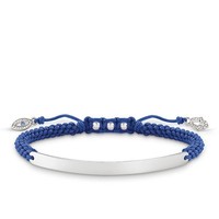 Thomas Sabo LBA0066-897-1 Armband Damen Blau Nazar Auge Silber 21 Cm