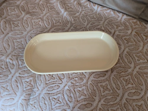 Fiesta Fiestaware Bread Tray Serving Plate Pale Yellow 12"