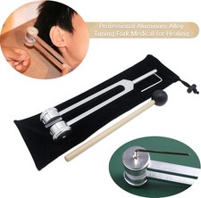 Professional Aluminum Alloy Tuning Fork Medical for Healing,128 Hz Weighted Tuni