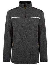 Image of JCB WORKWEAR TRADE ELMHURST II QUARTER ZIP FLEECE GREY | ALL SIZES