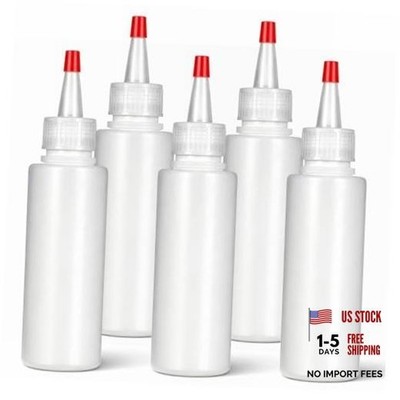 5 Pack Condiment Bottles Squeeze, 5 Oz Squeeze Bottles for Sauces Leak Proof