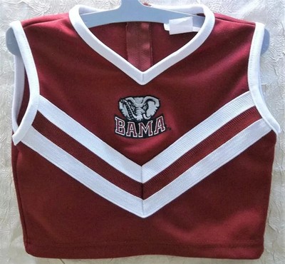 University Of Alabama Cheerleader TOP ONLY Toddler Girl Size 3 Little King Brand