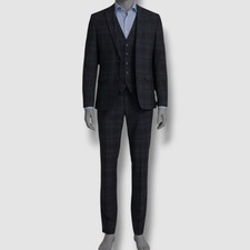 Bar III Men's Green Slim-Fit Vest Jacket Pants 3-Piece Suit Size 36R 30W 32L