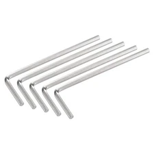 5pcs 3/32" Hex Key Wrench L Shaped CR-V Repairing Tool