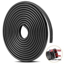 Car Door Edge Guards 16Ft 5M Automotive Door Entry Guard U Shape 16 ft Black