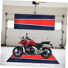Motorcycle Mat, 78" L x 31" W Motorcycle Garage Mat Waterproof, Non-Slip, 