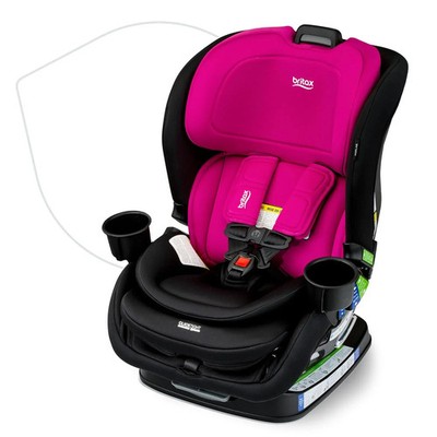 Britax Poplar Slim Clicktight Convertible Car Seat - Magenta Onyx
