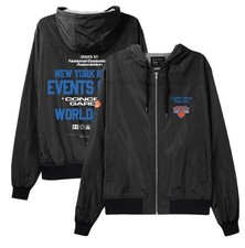 Mens New York Knicks World Tour Event Crew Basketball Jacket Mitchell  Ness 3XL