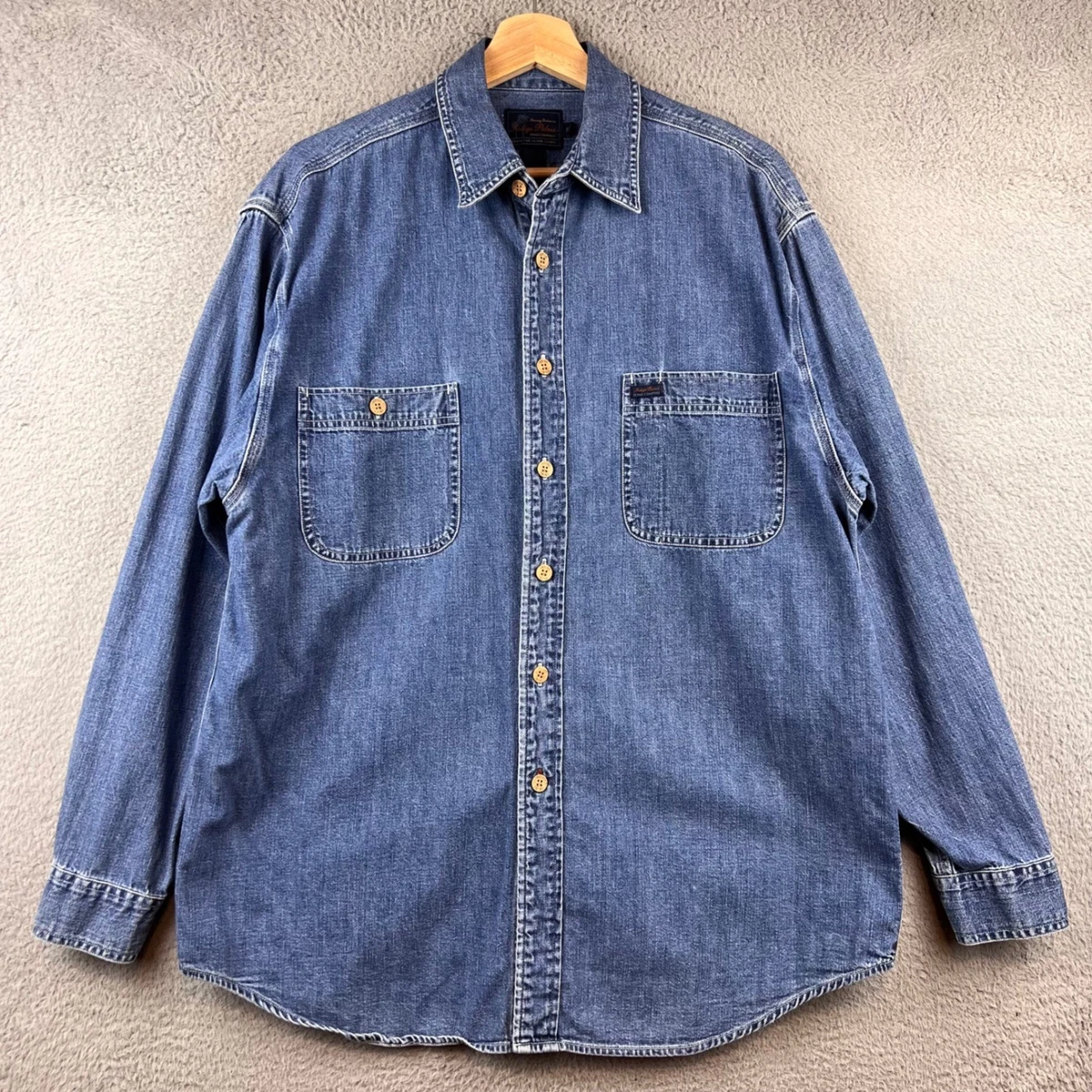 Tommy Bahama Denim Long Sleeve Casual Button-Down Shirts for Men 