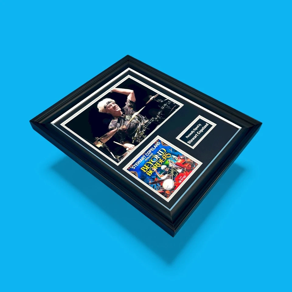 Stewart Copeland Hand SIGNED Framed Photo Display & COA The Police Autograph - Image 4 of 4