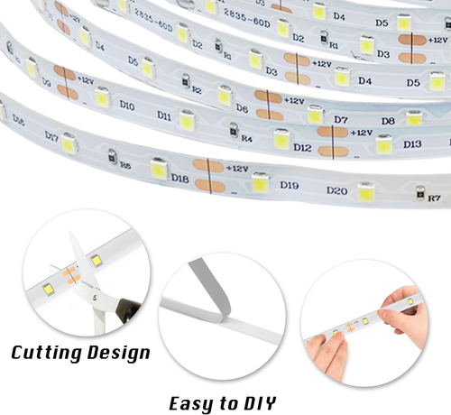 Dalattin White LED Strip Lights, 20Ft Dimmable Super Bright 24V Led Tape Light 6 - Picture 8 of 12