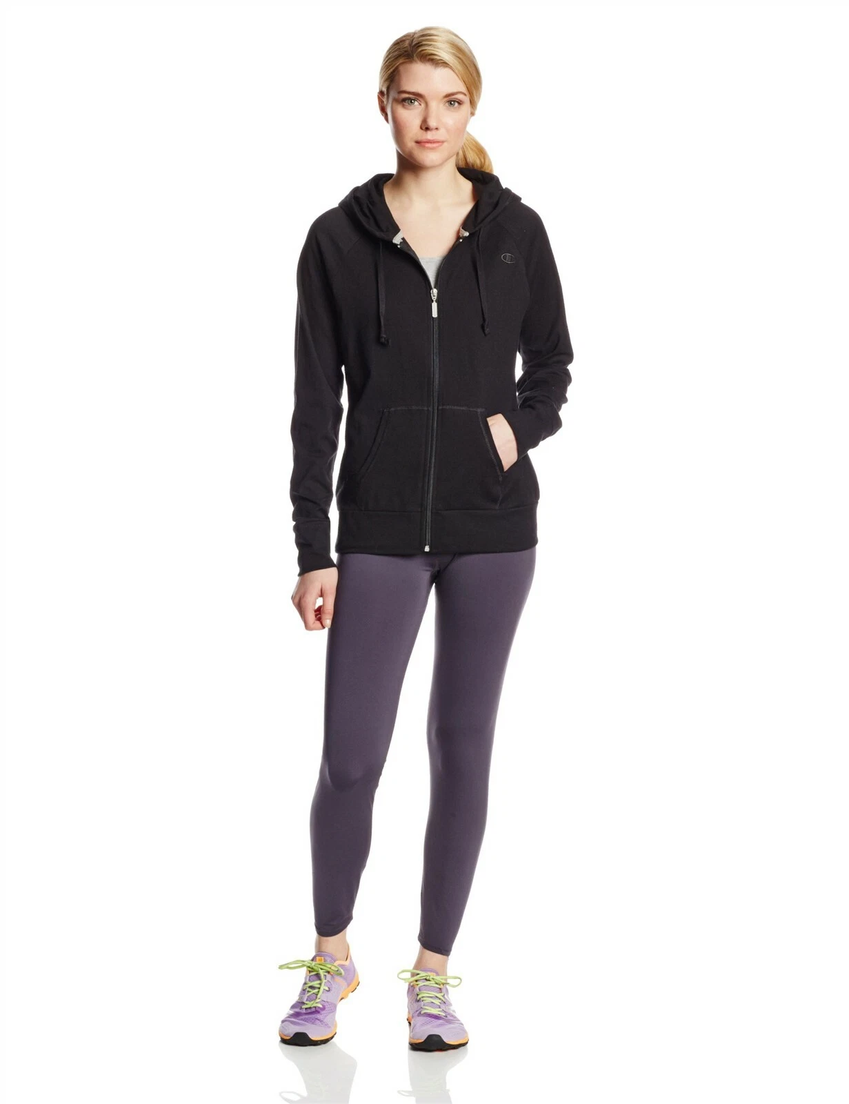 Champion J7418 Women's Zip Front Cotton Jersey Jacket NEW!!