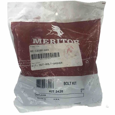 Meritor KIT 2426 Bolt Kit KIT2426; Gillig 82-13100-003, 12 pc 16-1.5 x 63mm 12.9