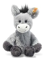 Steiff Dinkie Donkey - cuddly washable plush soft toy -073922 Brand New w/Tags