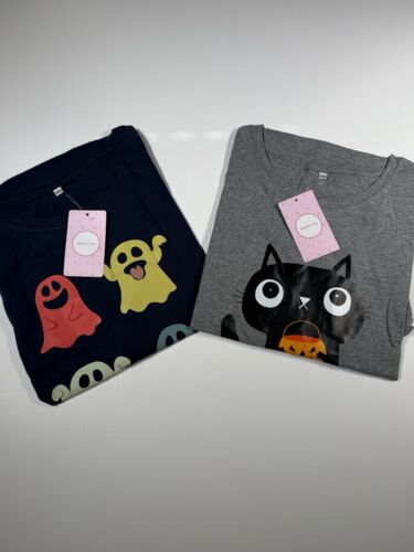 2 PCs T Shirts Women Cute Graphic Casual Shirt Funny Inspirational 4XL / US L