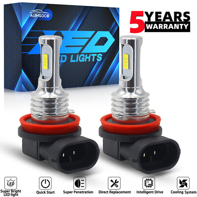 Katur Led H11 H8 H9 Para Faros 20000lm 6500k (2u) | Meses sin interés