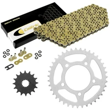 Gold O-Ring Drive Chain & Sprockets Kit for Suzuki GS500E 1989-2000