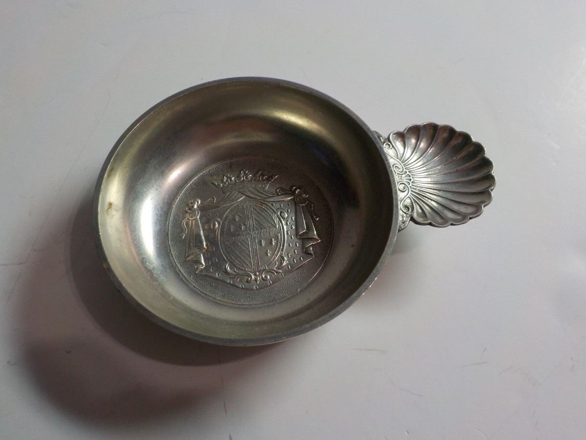 VINTAGE ETAIN D' ART TITRE LEGAL FRANCE PEWTER WINE TASTER CUP | eBay