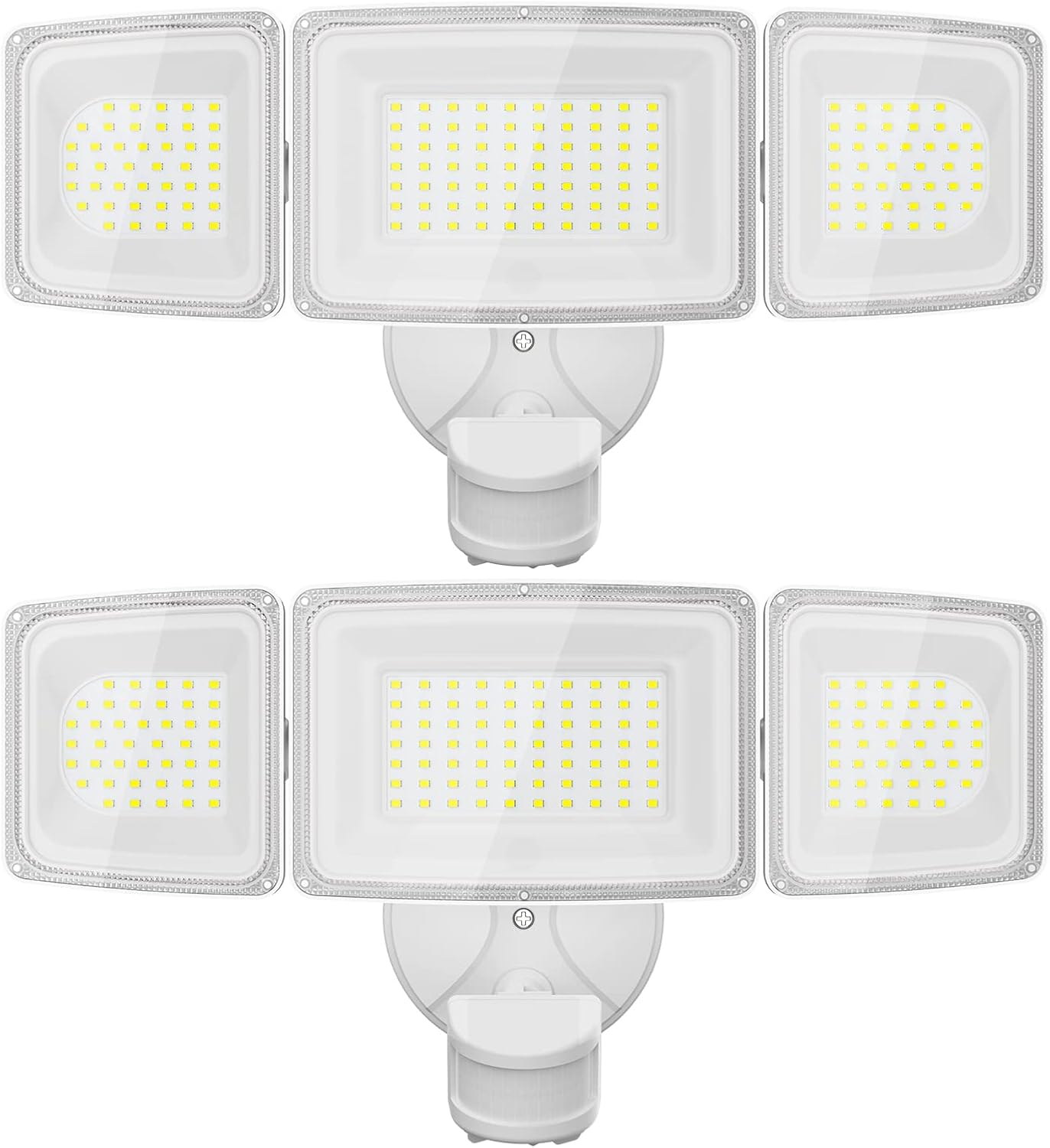 2 Pack 100W LED Security Lights Motion Sensor Outdoor, 9000LM Super Bright Flood