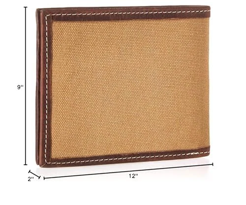 Plegable para hombre | Ventana de identificación | Ranuras para tarjetas | Cuero | Organización | Duradero | Elegante Foto 2 de 4