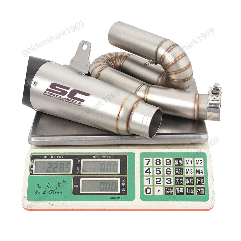 For Triumph Street Triple 765 R RS S 2017-2023 Exhaust Pipe Real Carbon Muffler Foto 4 de 4