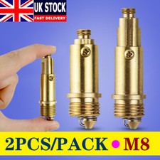 2x M8 Replacement Basin Sink Bath Waste Pop Up Click Clack Push Button Plug Bolt