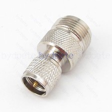 Mini UHF male to N Female jack Straight Adapter Connector 50ohm Coax Coaxial RF