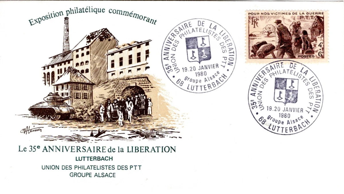 ALGÉRIE CARTE PREMIER Jour 1985 Poisson Epinephelus guaza EUR 1,00