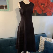 ZARA WOMAN PINSTRIPE SLEEVELESS DRESS Size XS X-Small