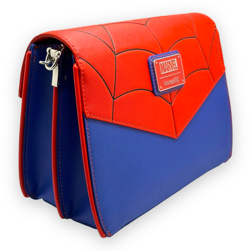 Marvel Spider-Man Color Block Crossbody Bag loungefly | eBay