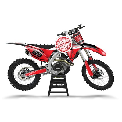 For Honda CRF450R 15-19 Custom Number Decals Motocross MX Bike Stickers NET