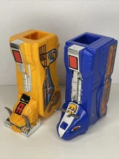 Power Rangers Yellow Sabertooth Blue Rhino Zord Legs 1993 Bandai Megazord Leg
