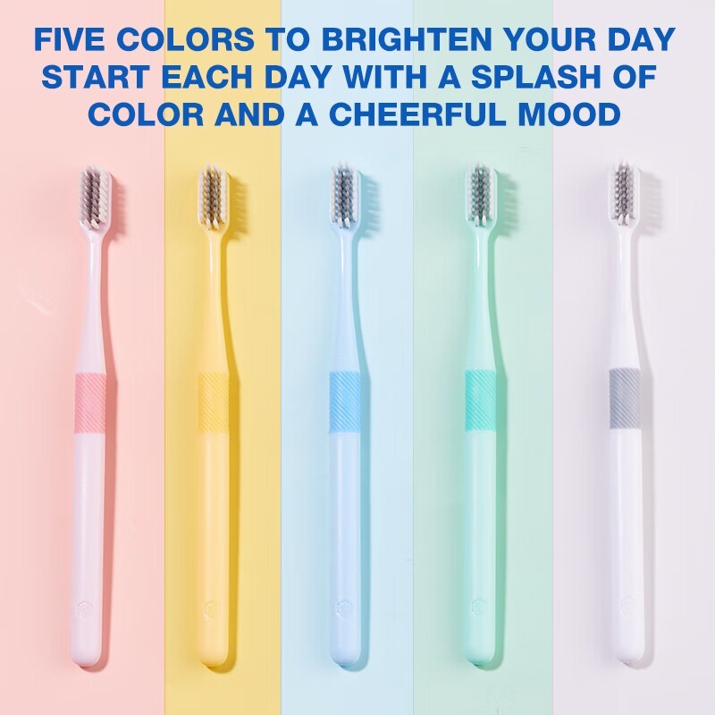 10pcs Ultra-Soft Toothbrush Set&ndash; Slim Head, Dual-Layer Bri