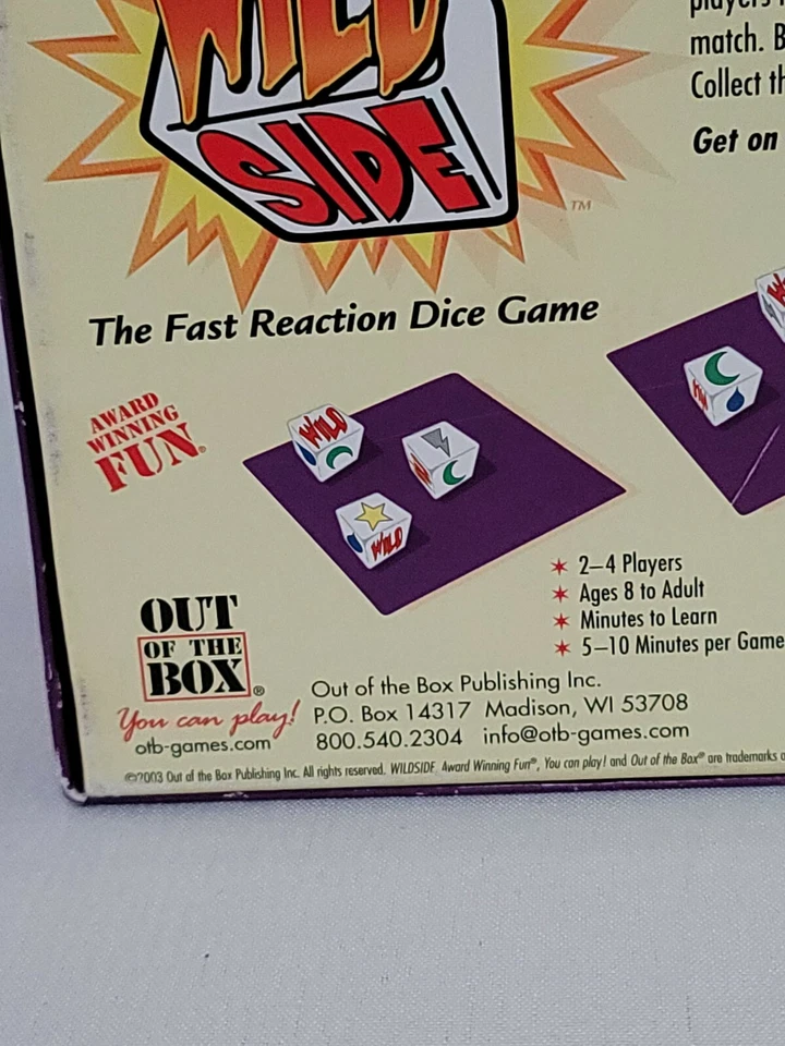 Wild Side The Fast Reaction Dice Game By Out of the Box 2-4 Players Ages 8-Adult - Image 4 of 4