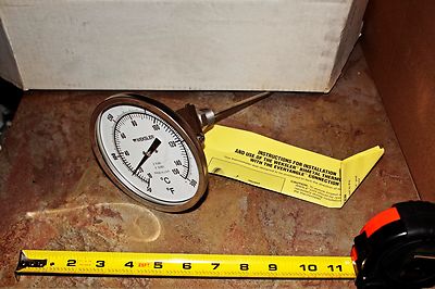 Weksler Adjustable-Angle 5'' face 50 to 300 degree Thermometer   6'' Stem  NIB