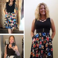 Moyabo Women's Summer Dress Sleeveless Poppie Casual Spaghetti Strap Swing Dress