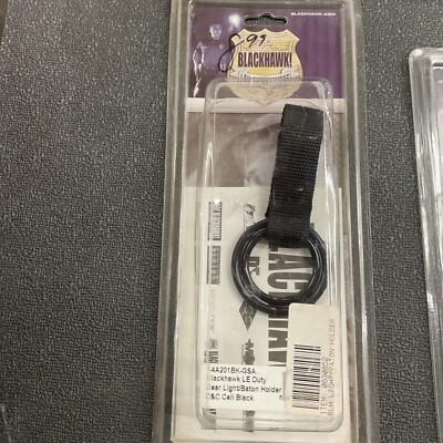 Blackhawk LE Duty Gear Light/Baton Holder D&C Cell w/ Belt Loop Slot - 44A201BK