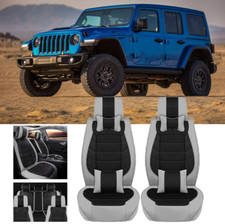 5-Sitze PU-Leder Sitzbezug Schonbezug Komplettset Sitzauflage für Jeep 2000-2023