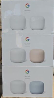 Nest Wifi Mesh Router AC2200 and 1 point with Google Assistant GA00822-US 2pack