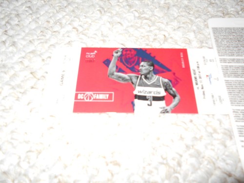 Washington Wizards Unused Ticket VIP Bradley Beal 2017 Miami Heat - Picture 2 of 2