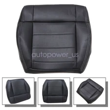 For 2008-2012 Jeep Wrangler Driver Bottom Replacement Leather Seat Cover Black