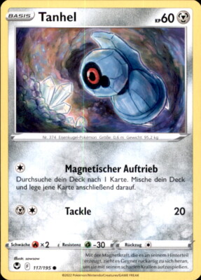 Pokemon 117/195 - Tanhel - Common - SWSH12 Silberne Sturmwinde