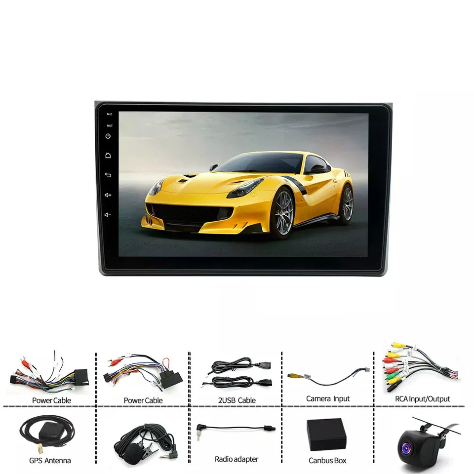 For Audi A4 2002-2008 Apple Carplay Car Stereo Radio Android GPS Wifi Player Foto 3 de 4