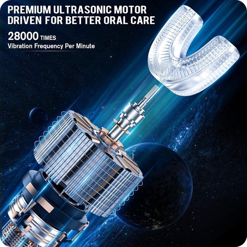 Ultrasonic Kid's Electric Toothbrush - 360° Cleaning in Fun Astronaut Design - Picture 6 of 9
